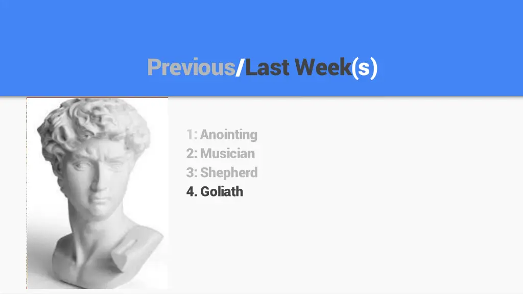 previous last week s