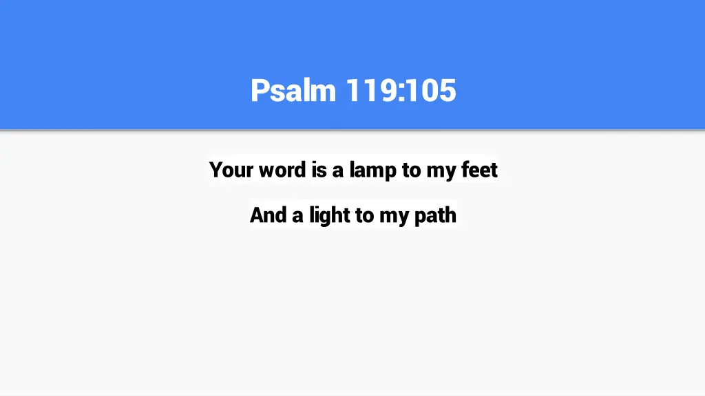 psalm 119 105