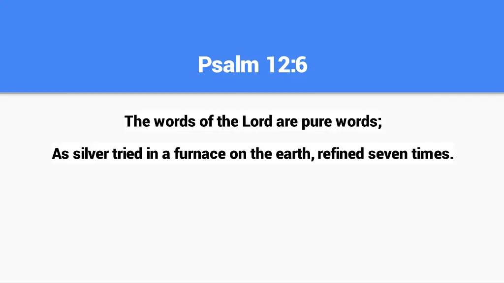 psalm 12 6
