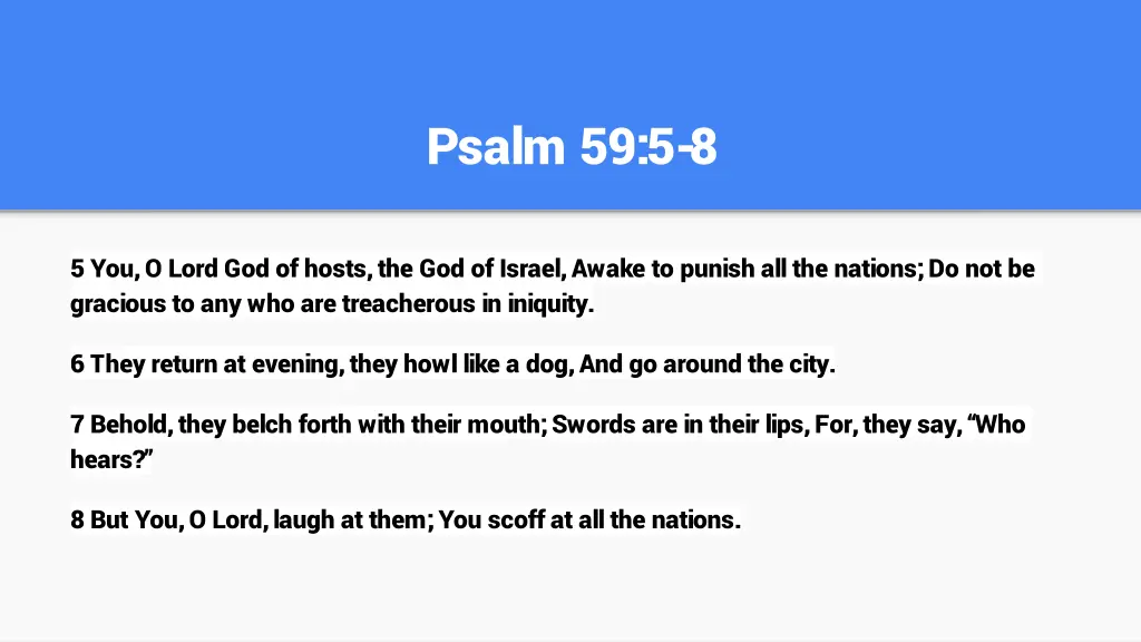 psalm 59 5 8