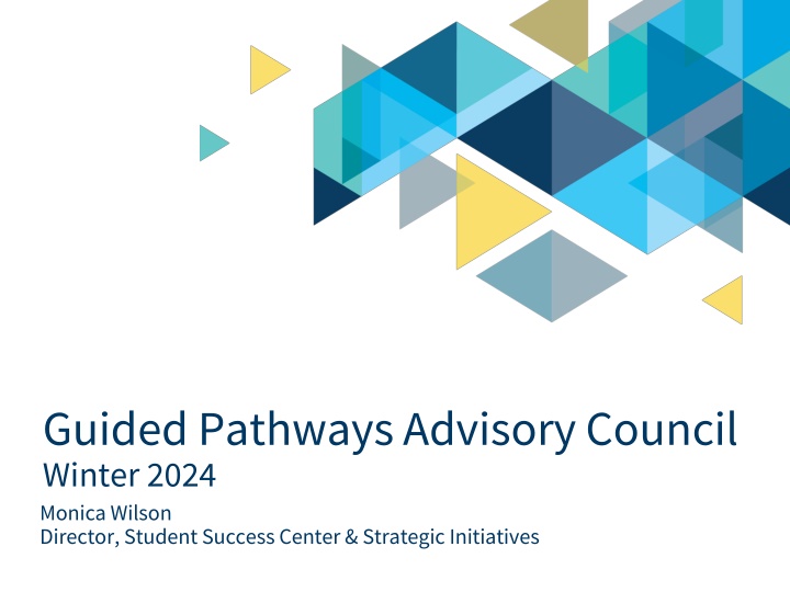 guided pathways advisory council winter 2024