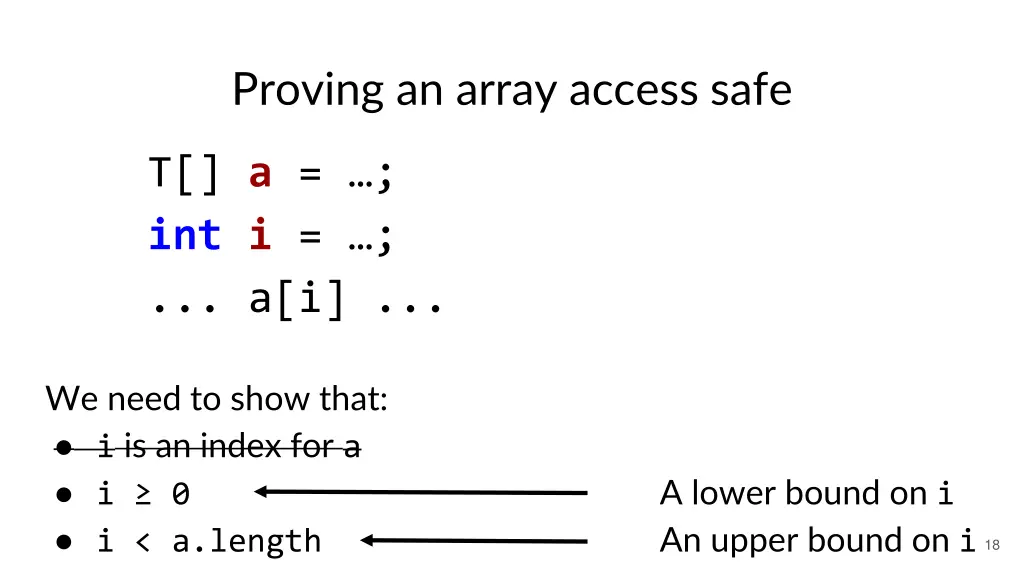 proving an array access safe 2