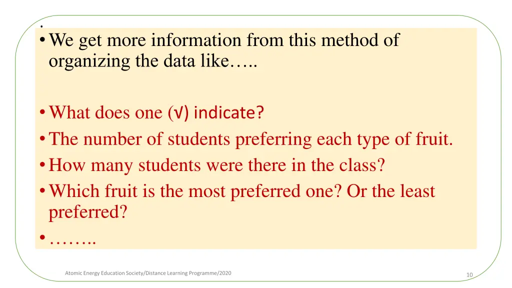 we get more information from this method