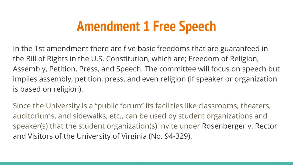 amendment 1 free speech