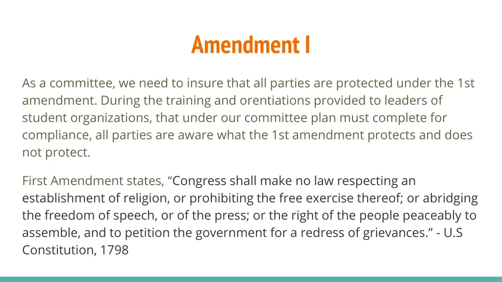 amendment i