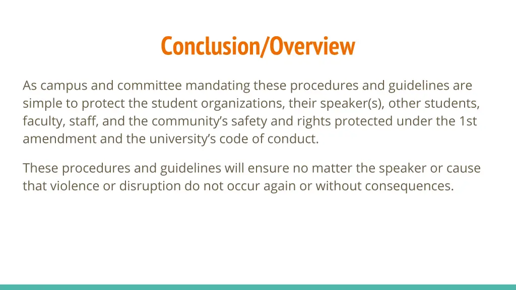 conclusion overview