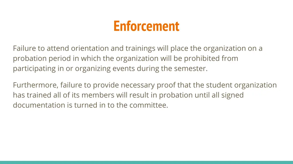 enforcement