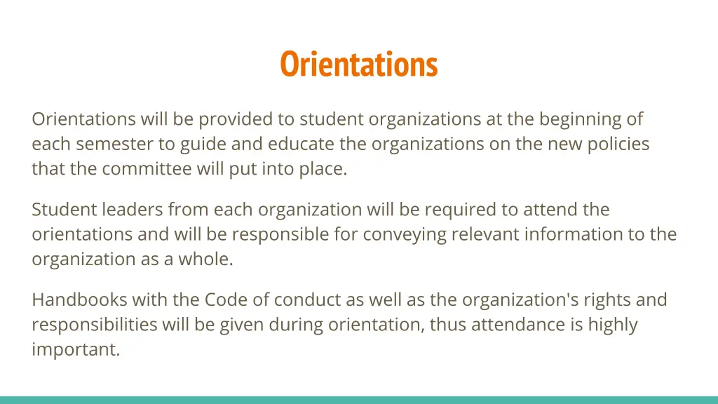 orientations