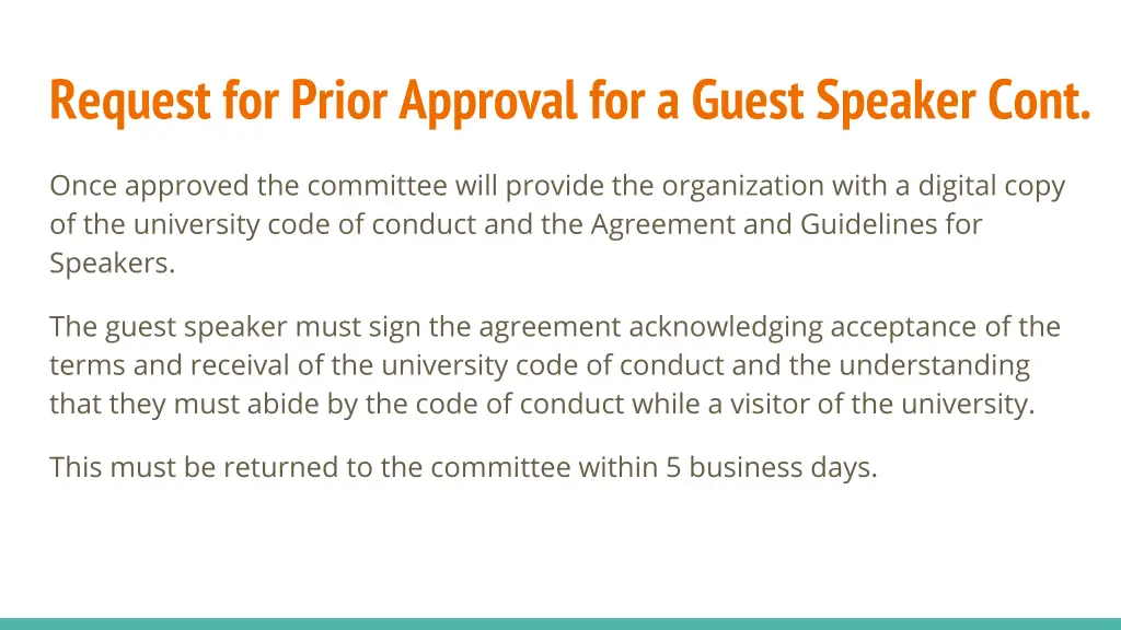 request for prior approval for a guest speaker 1