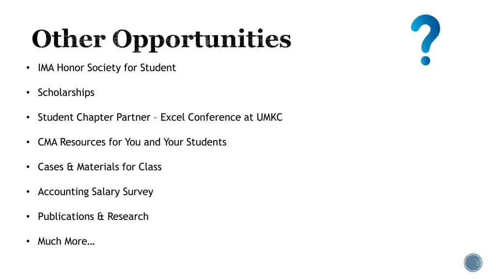other opportunities