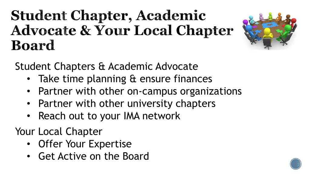 student chapter academic advocate your local