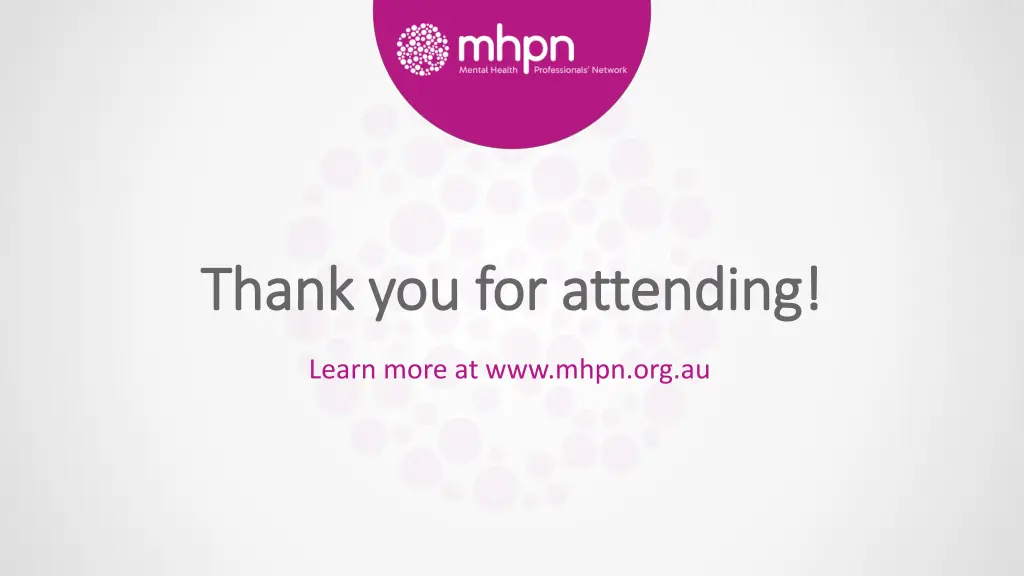 thank you for attending thank you for attending