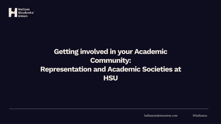 getting involved in your academic community
