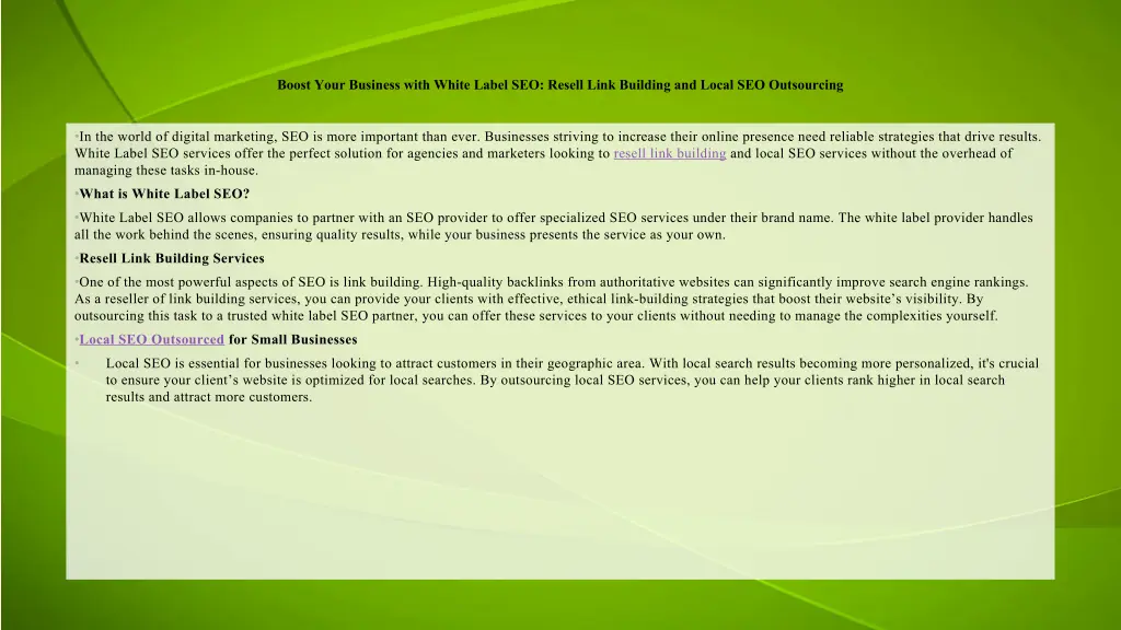 boost your business with white label seo resell