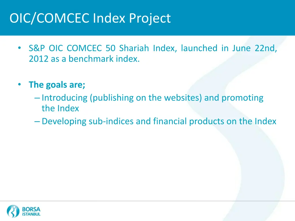 oic comcec index project