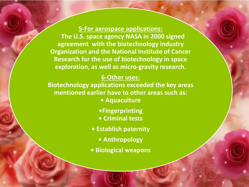 5 for aerospace applications the u s space agency