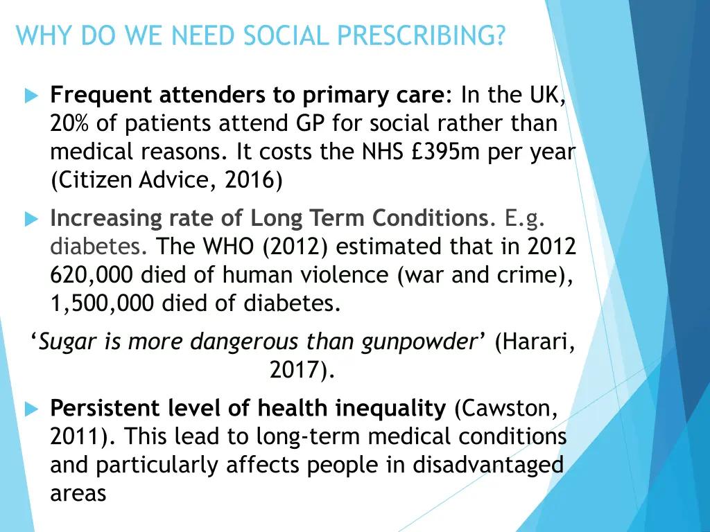 why do we need social prescribing