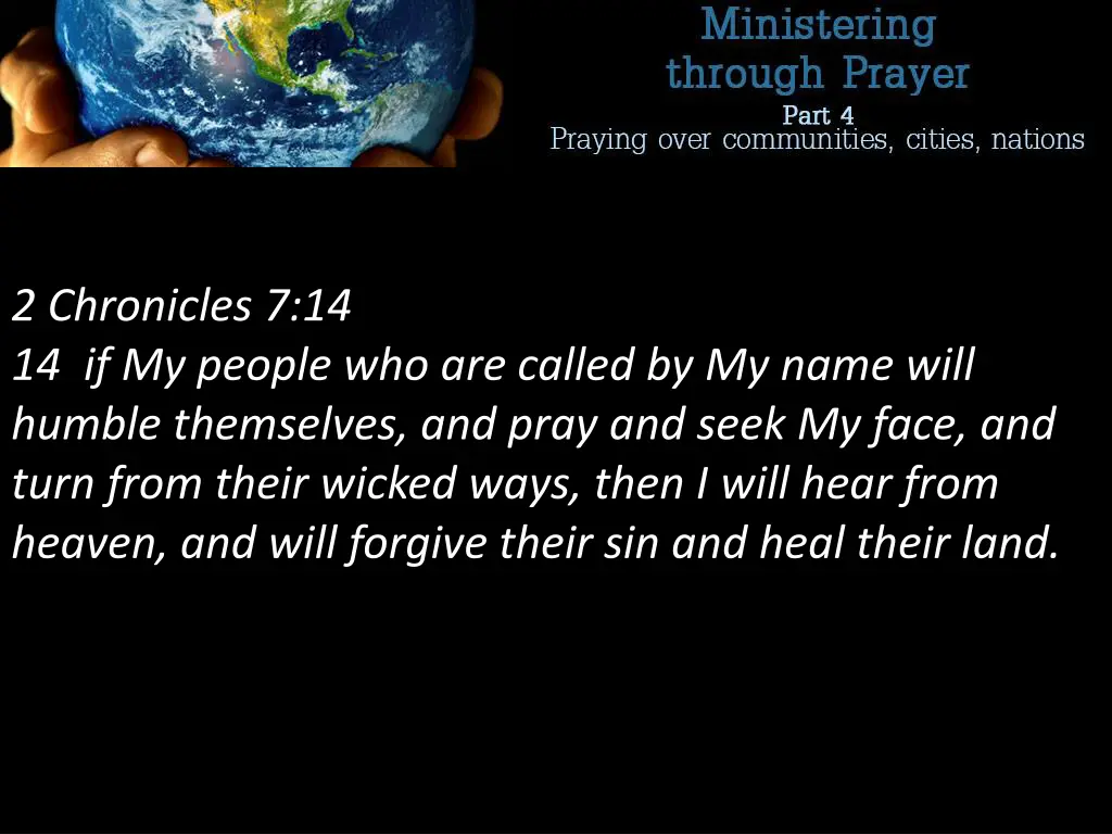 2 chronicles 7 14 14 if my people who are called