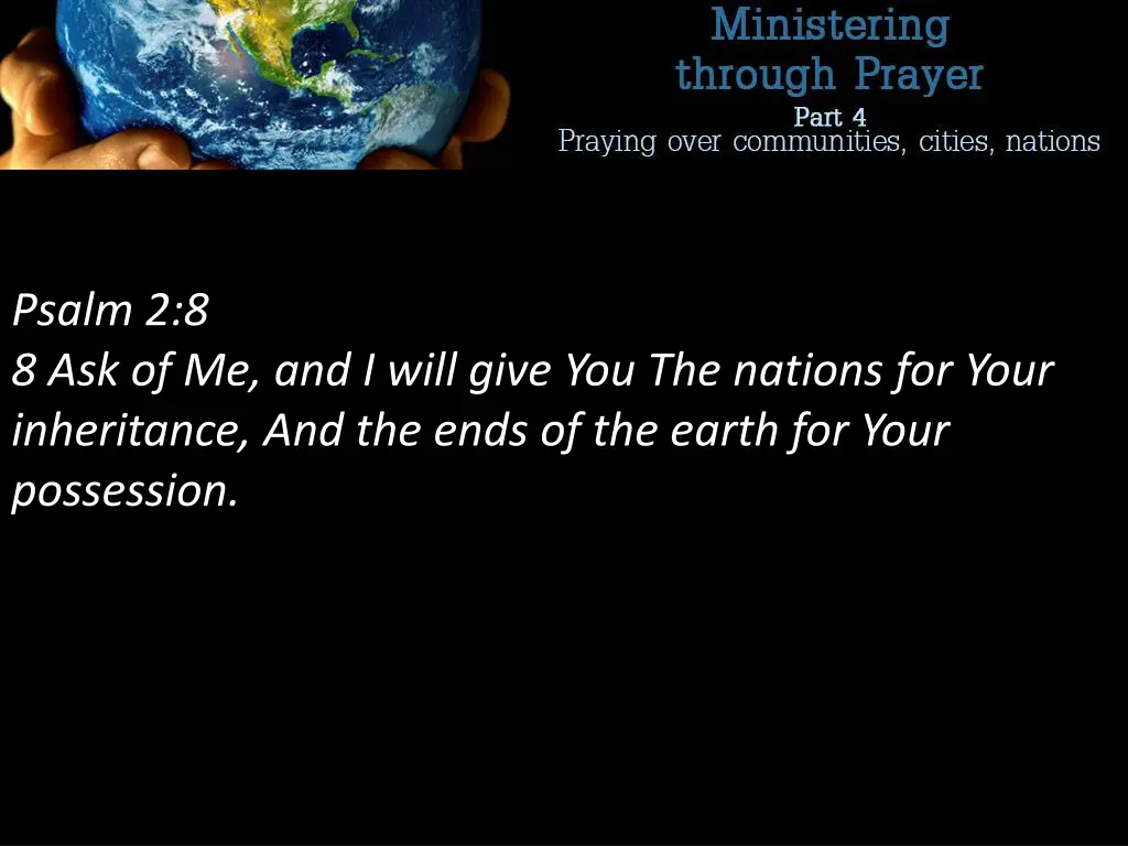 psalm 2 8 8 ask of me and i will give