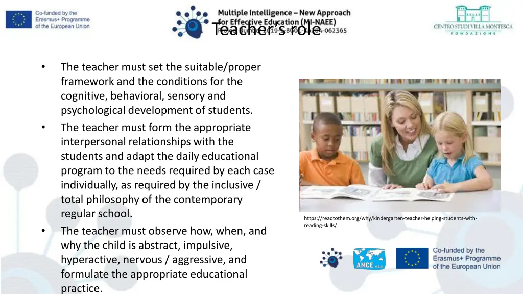teacher s role