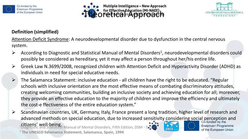 theoretical approach