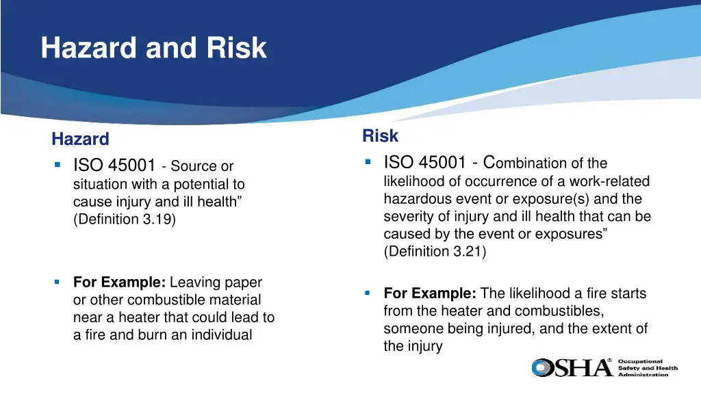 hazard and risk