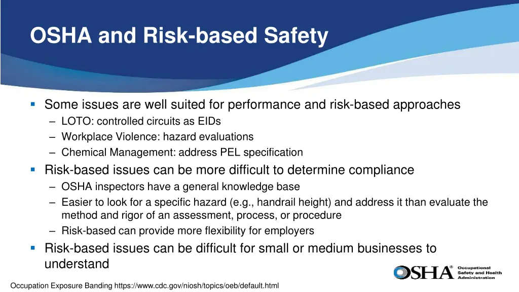 osha and risk based safety 1