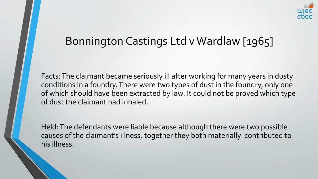 bonningtoncastings ltd v wardlaw 1965