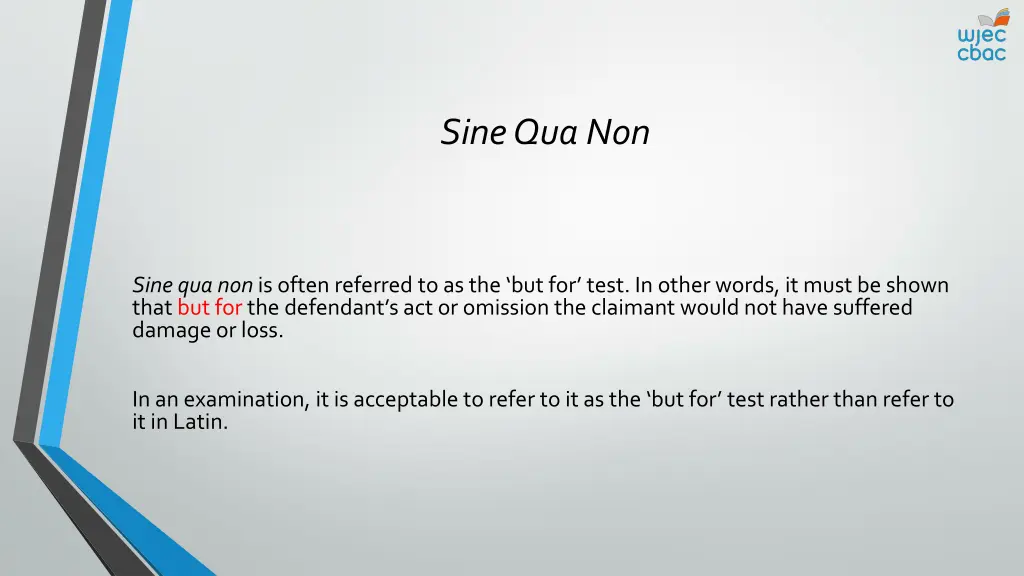 sine qua non