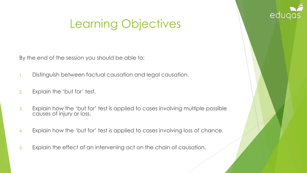 learning objectives
