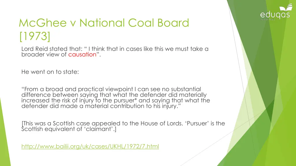 mcghee v national coal board 1973 lord reid