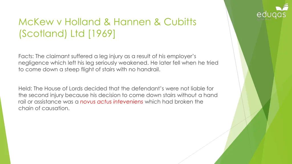 mckew v holland hannen cubitts scotland ltd 1969