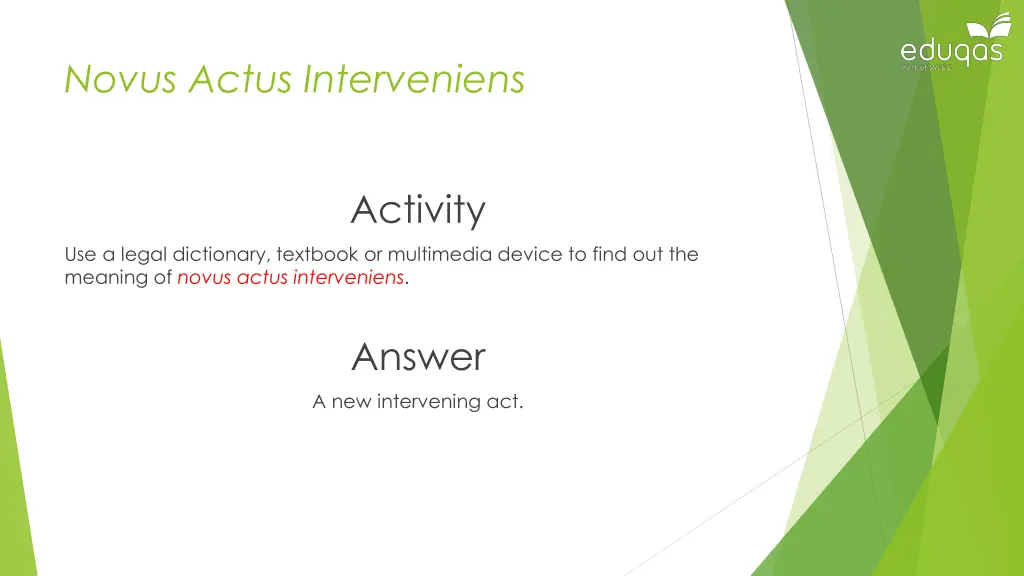novus actus interveniens 1