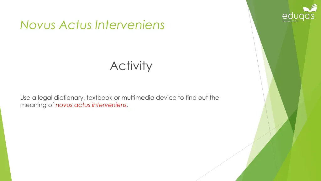 novus actus interveniens