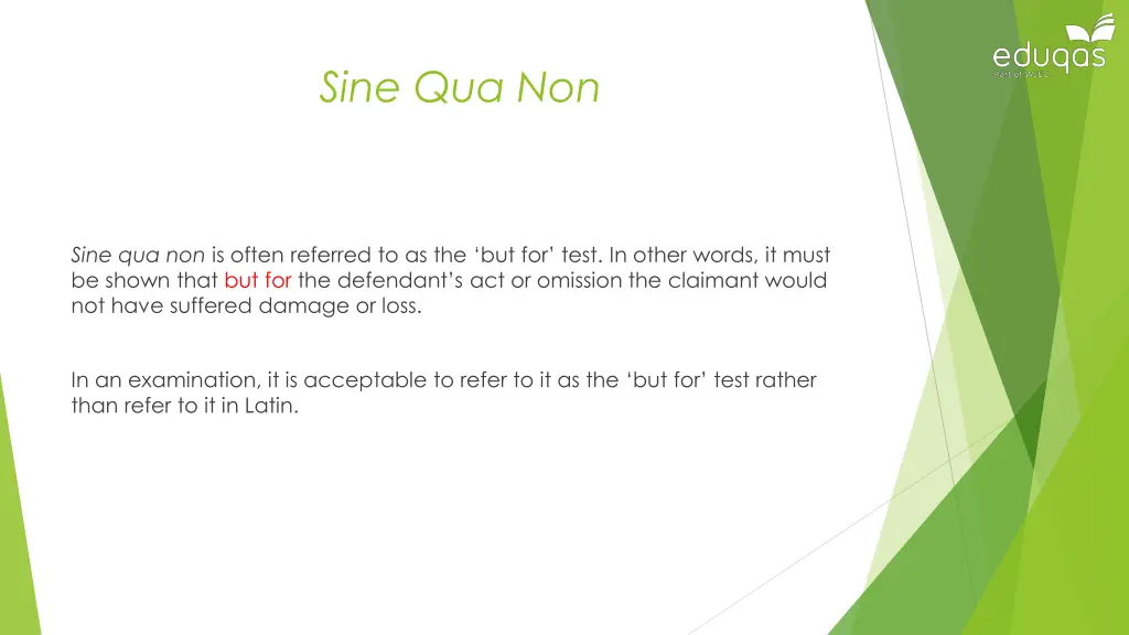 sine qua non