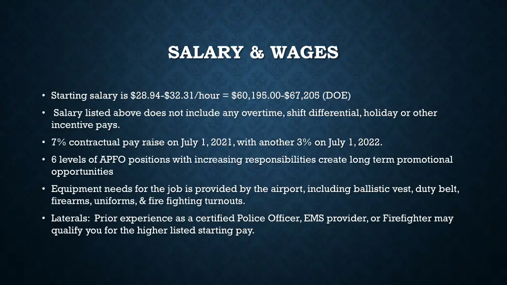 salary wages
