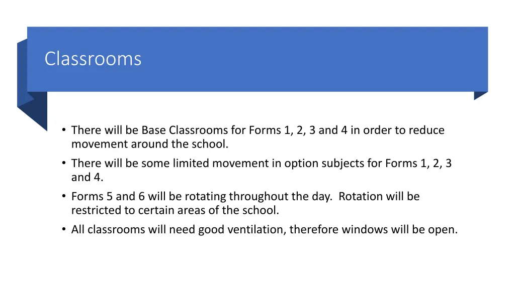 classrooms