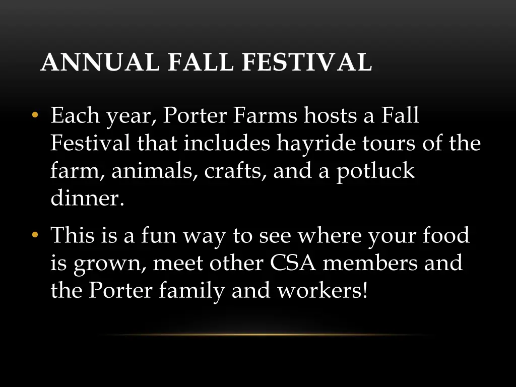 annual fall festival
