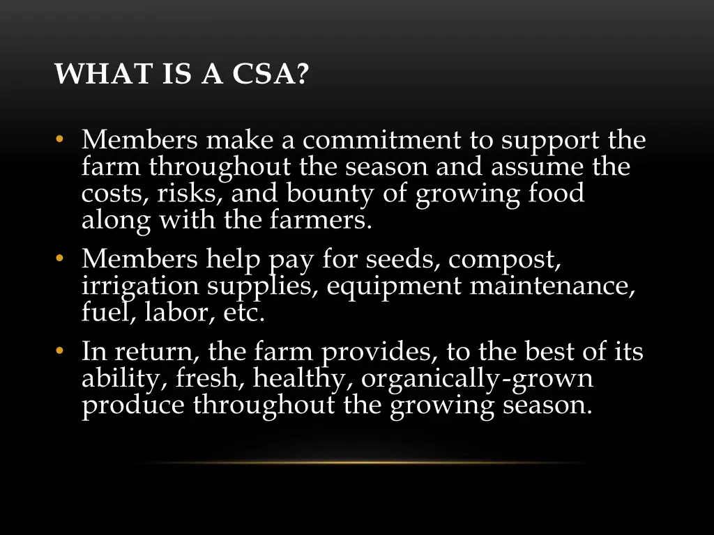 what is a csa