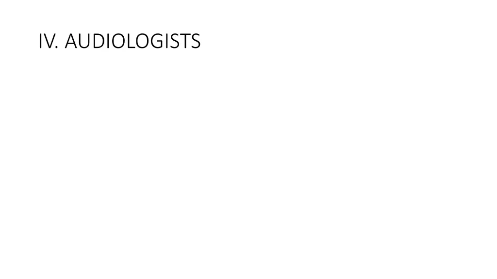 iv audiologists