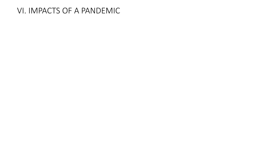 vi impacts of a pandemic