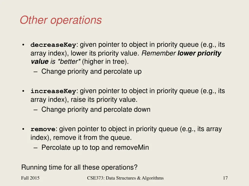 other operations
