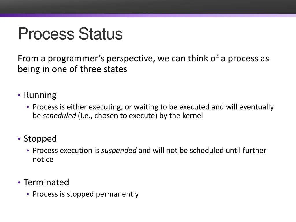process status
