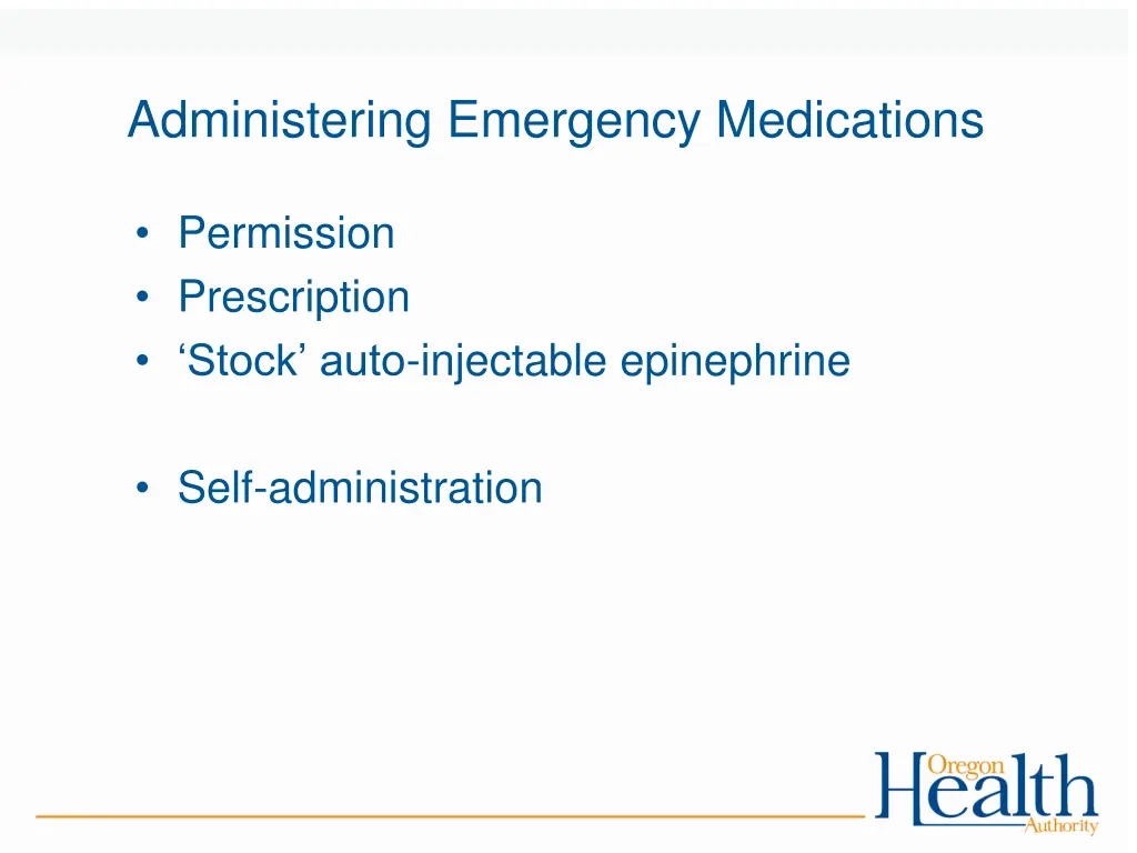 administering emergency medications