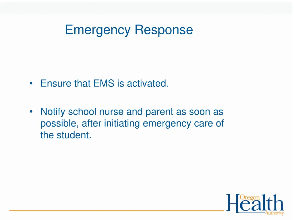 emergency response