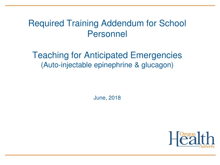 required training addendum for school personnel