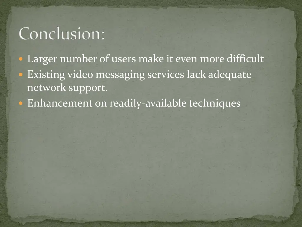 conclusion