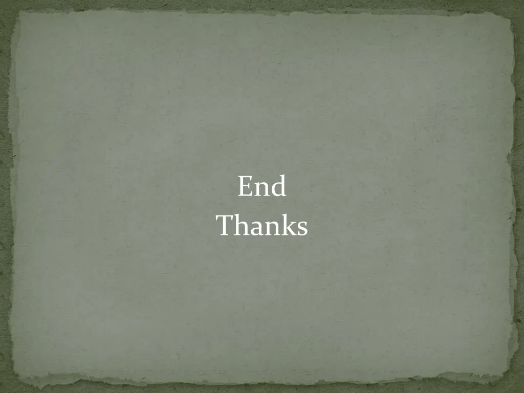 end thanks
