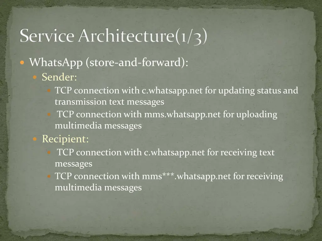 service architecture 1 3