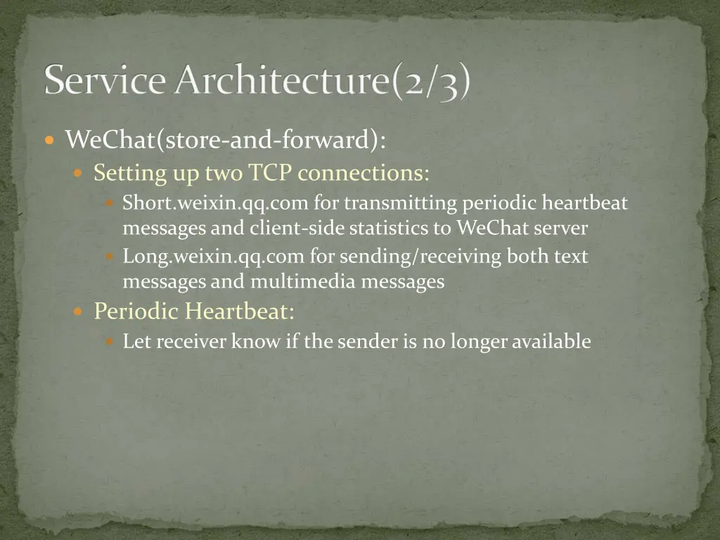 service architecture 2 3